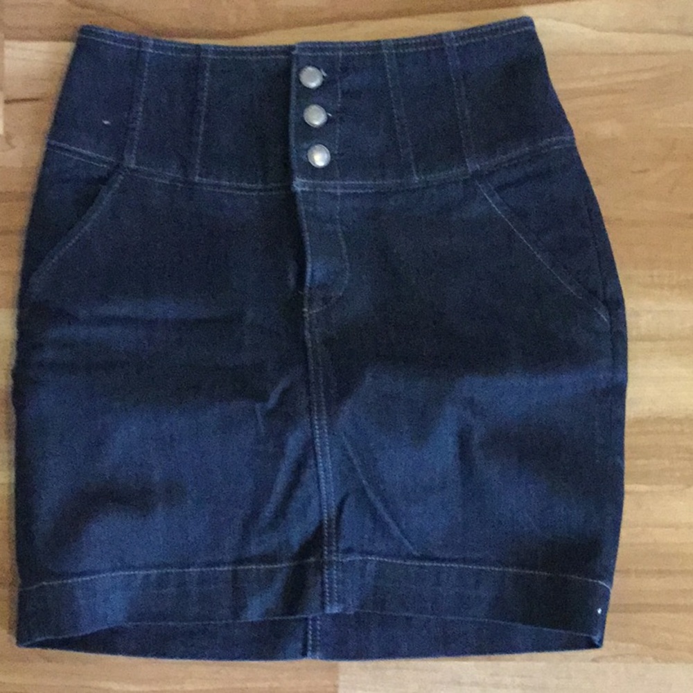 High wasted express jeans skirt